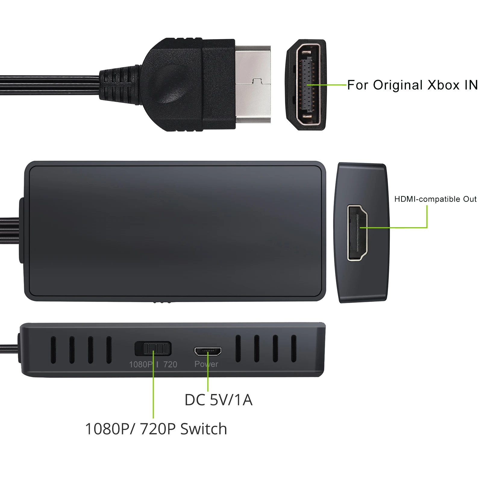 Xbox Hdmi- Converter Adapter Hd Cable Support 1080p/720p Tv - AliExpress