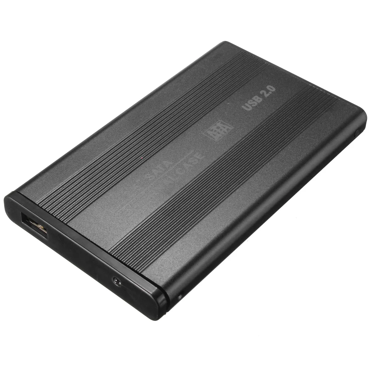 2,5 дюймов HDD SSD Box 5 Гбит/с Sata на USB 2,0 адаптер Поддержка 2 ТБ внешний жесткий диск корпус HDD диск чехол для WIndows - Цвет: Черный