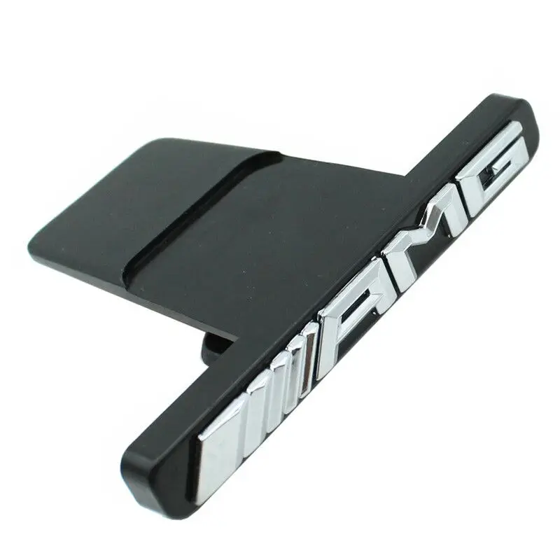 Suitable for Mercedes-benz GT AMG net label front car logo grille vertical bar AMG small label modification external decoration