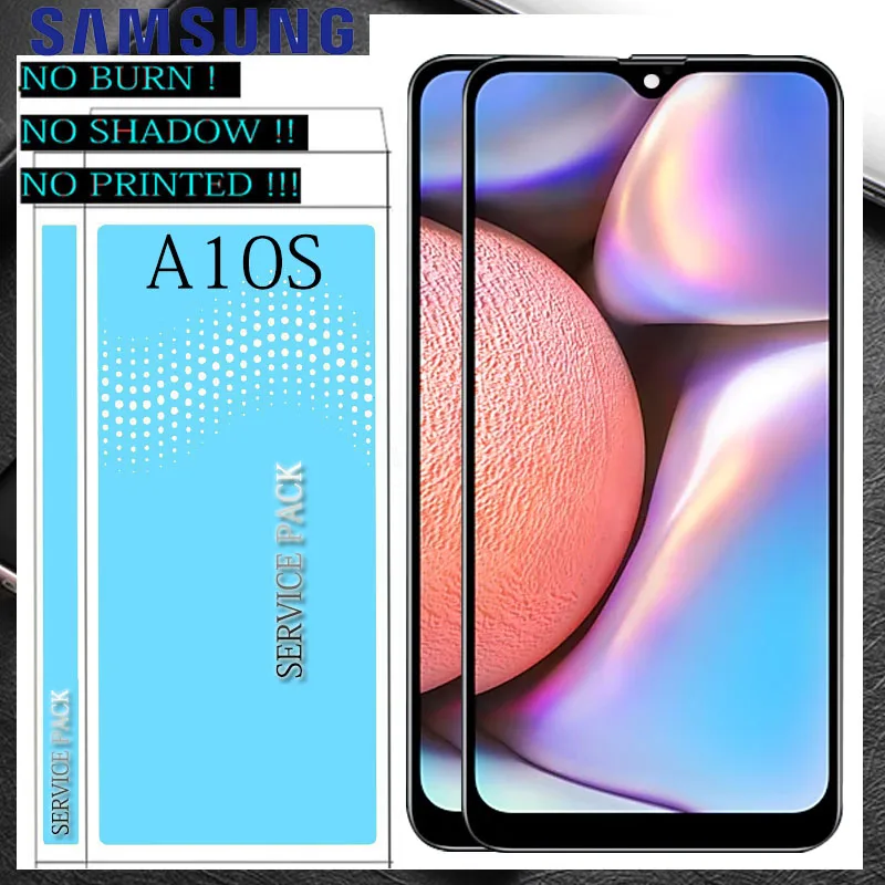 ЖК-дисплей для SAMSUNG Galaxy A10s A107/DS A107F A107FD A107M, кодирующий преобразователь сенсорного экрана в сборе