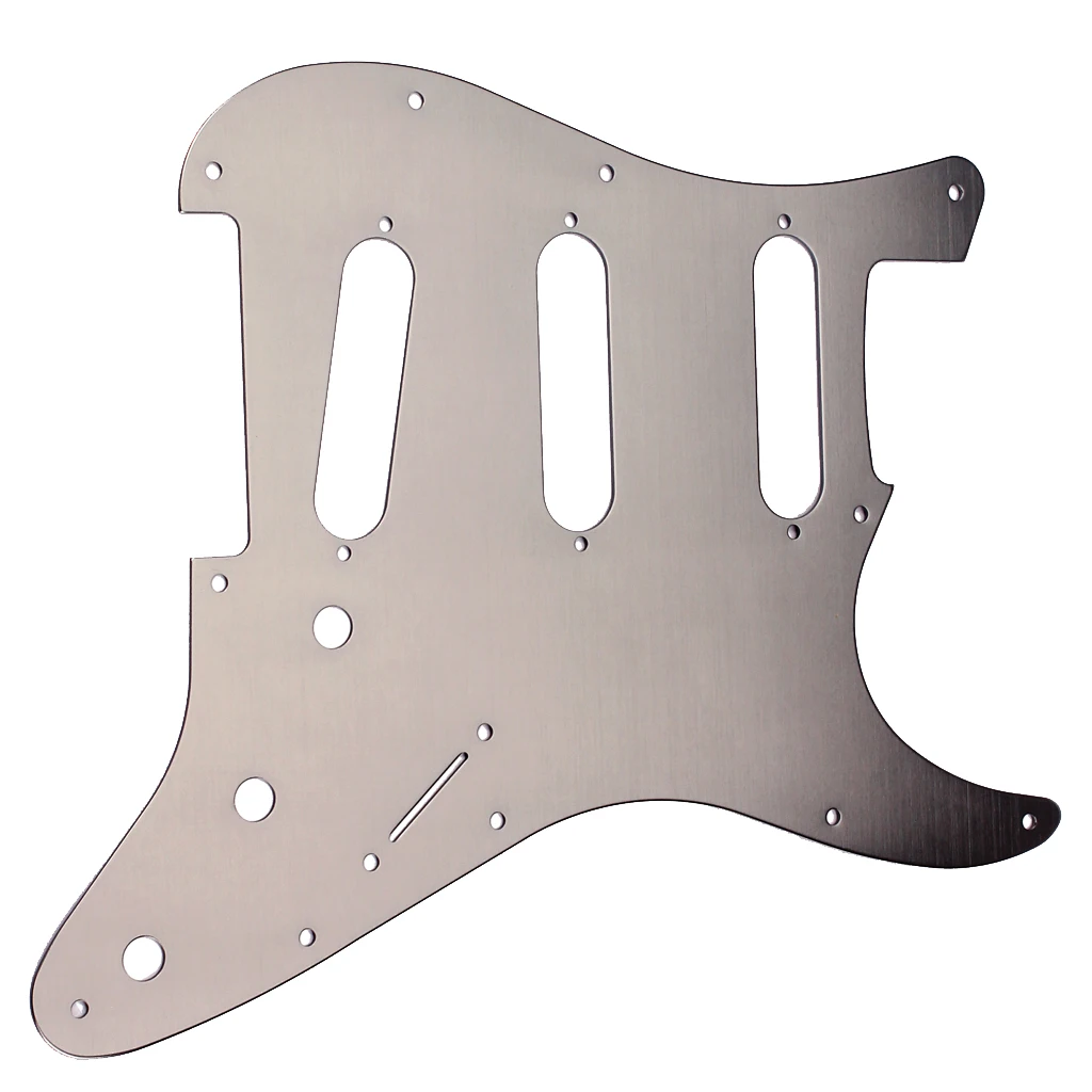 Из алюминиевого сплава, анодированный SSS Pickguard для электрогитары ST серый
