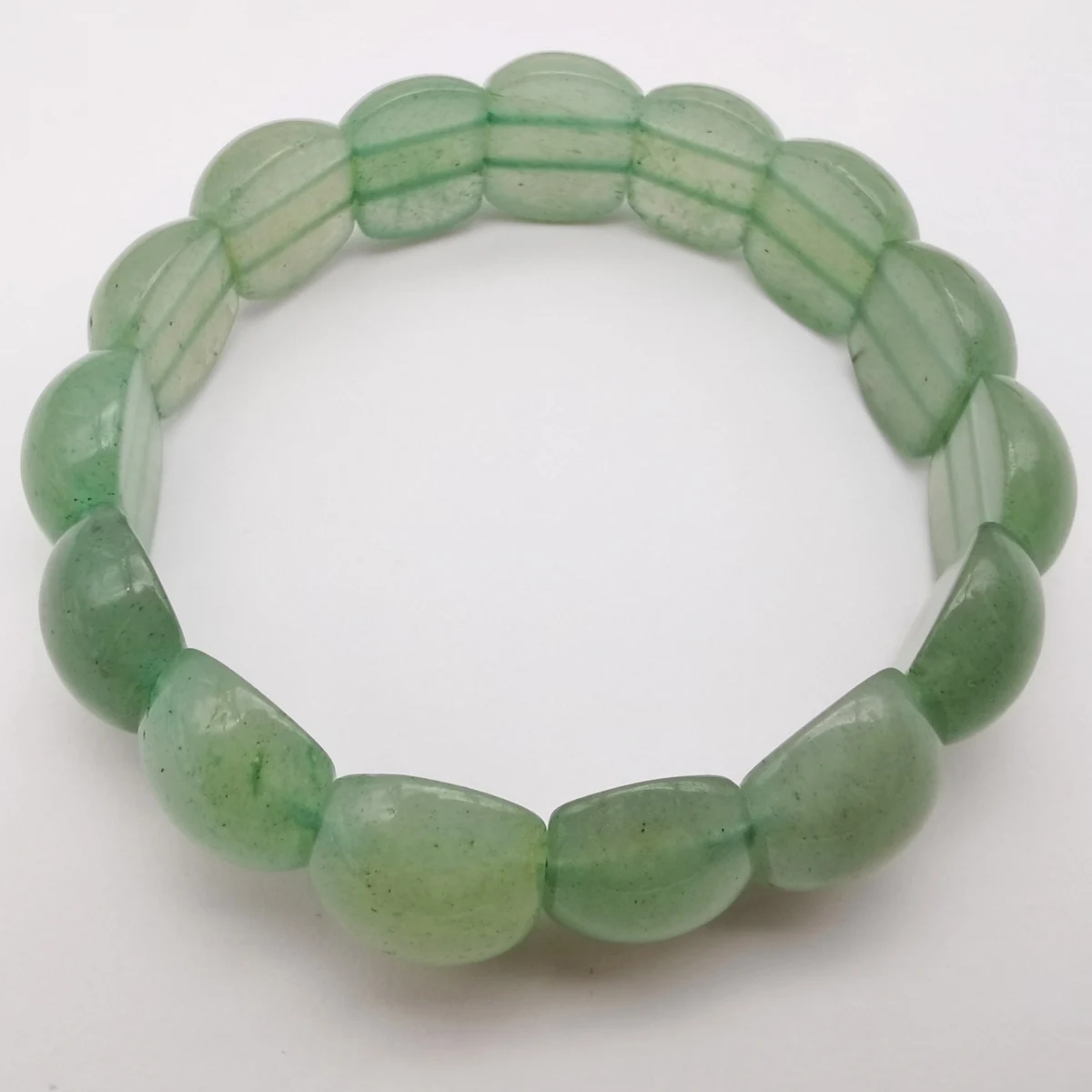 

Natural Green Aventurine Stone Stretch Bracelet 8 Inch Jewelry For Woman Gift G004