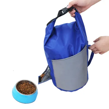 

Pet Feeder Dog Water Bottle Bowl Multifunction Outdoor Collapsible Big Dogs Cat Tote Bag Creative Travel Food Snack Food Bag