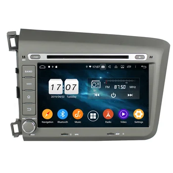 

8" 2 Din PX6 Android 9.0 Car Multimedia Player For Honda CIVIC 2012-2015 LHD Car Stereo 4+64G Audio 6 Core DVD Player DSP GPS
