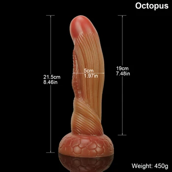 Realistic Multi-style New Animal Dildo Soft Silicone Horse Dragon Big Penis Sex Toys For Couples Female Masturbation Adult Games 5