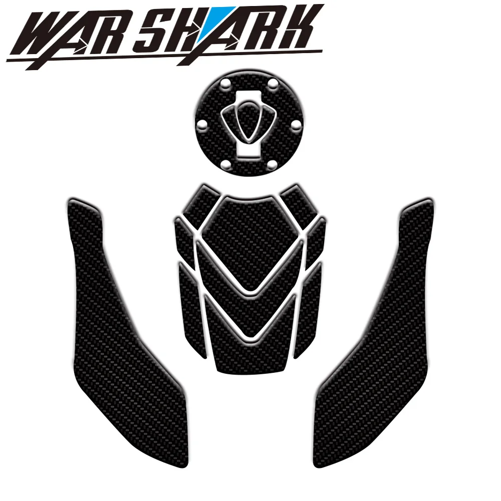 A set new carbon fibre Motorcycle Modified Sticker Paper Anti-scratch Sticker Fuel Tank Anti-scratch Sticker For Benali 502c - Цвет: A set