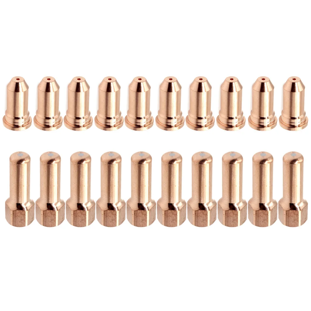 

PT100 IPT-100 Plasma 52556 Electrode 51246.12 Tip 1.2mm For Cutter Torch 20pcs Metal Air Plasma Cutting Consumables Nozzle