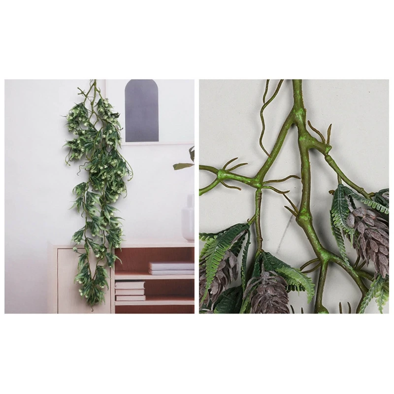 Enredaderas colgantes artificiales, plantas falsas para exterior, resistente a los rayos UV, Cestas colgantes para interior, de guirnalda de boda - AliExpress Hogar y jardín