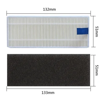 

Vacuum Cleaner Sponge Filter Side Brushes Kit For Rowenta Explorer Serie 40 Suitable For Rowenta EXPLORER Serie 40 Sweeper