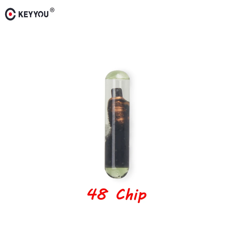 KEYYOU Car Key Glass Transponder ID48 ID 48 Chip T6 Crypto Unlocked Chip For VW Audi Seat Skoda Porsche