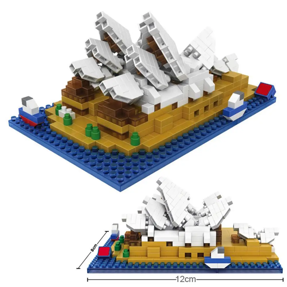 

LegoINGlys creators city Street view Sydney Opera House Australia nano micro diamond building blocks model bricks toys for gifts