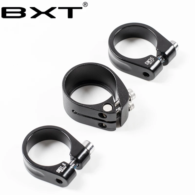 Bicycle Seatpost Clamp 31.8/34.9/37mm Bicycle Seat Post Pipe Clamp Aluminum Alloy MTB Mountain Road Bike Seat Tube Clip Bicycle Seatpost Clamp 31.8/34.9/37mm Bicycle Seat Post Pipe Clamp Aluminum Alloy MTB Mountain Road Bike Seat Tube Clip