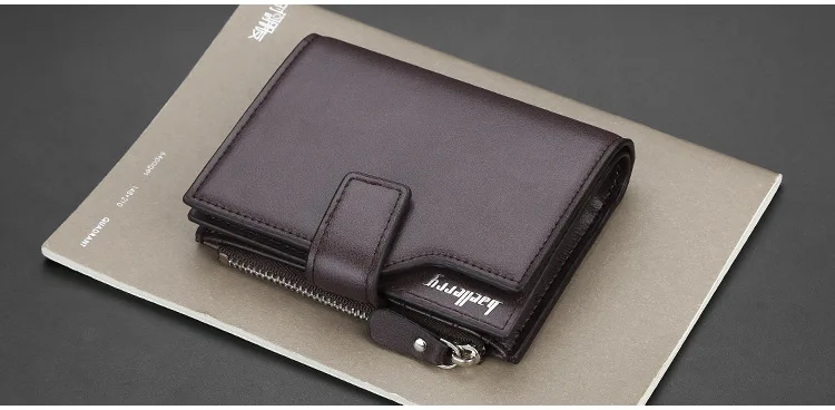Baellerry Business Wallet Men Leather Men Wallets Purse Short Design Male Clutch Leather Wallet Mens Money Bag Quality Guarantee