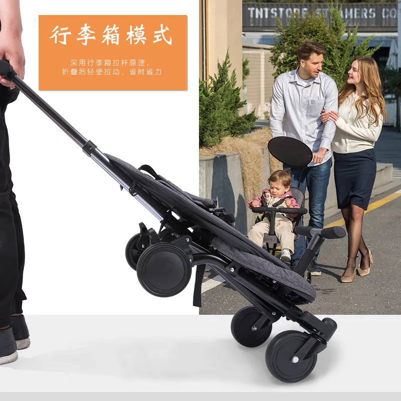 2019 Portable Kids Carts Children Baby Folding Stroller for Kids Walking Scooter Child Trolley Bass