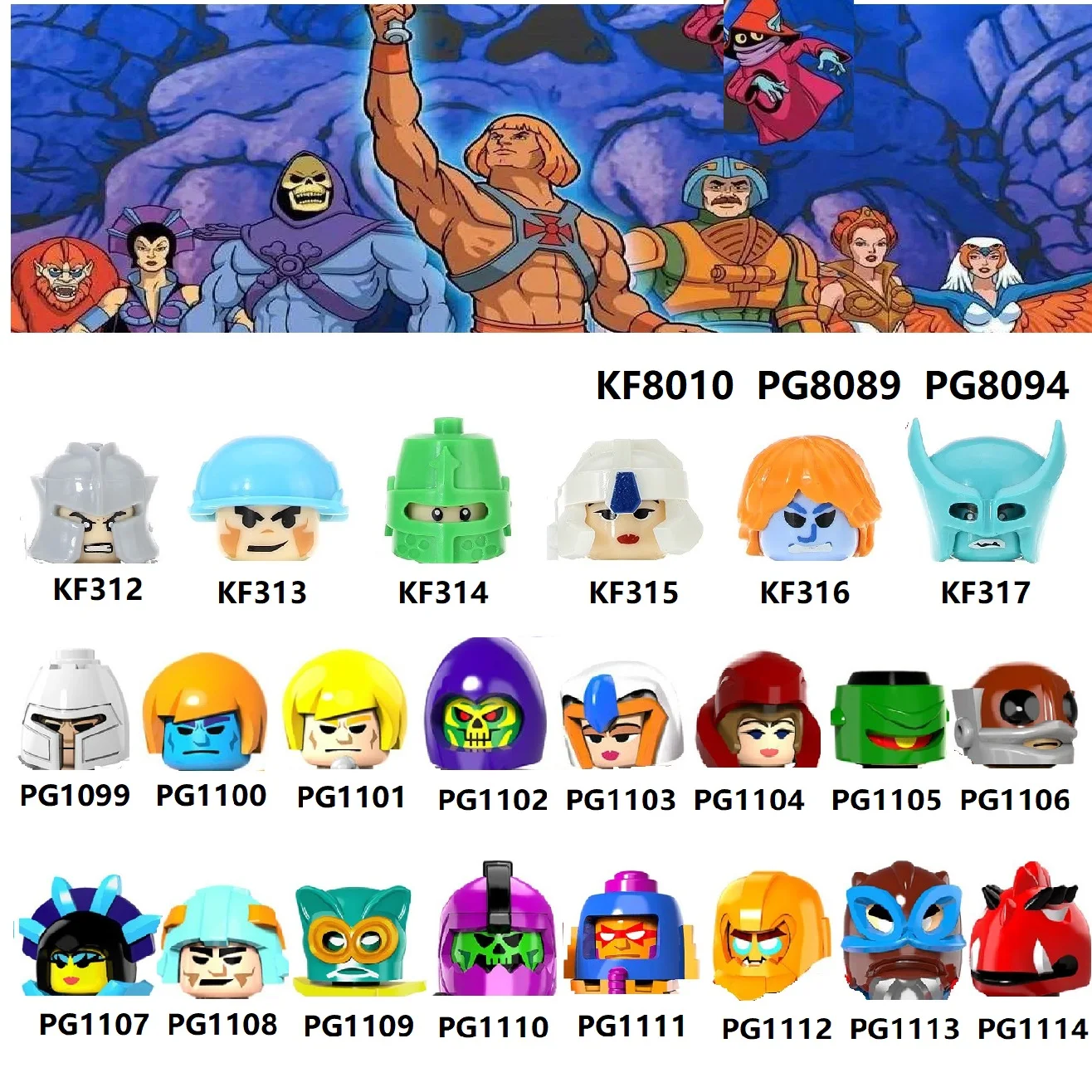 Конструктор зодак раттхлор HE-Man MASTERS Ram Man PAKER Ske Letor TRI-KLOPS детские игрушки подарок