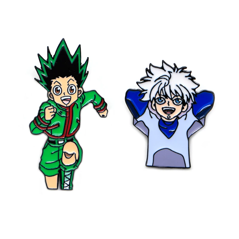 Эмалированные булавки Killua Zoldyck Hunter HXH для рюкзака мультяшное аниме булавка броши