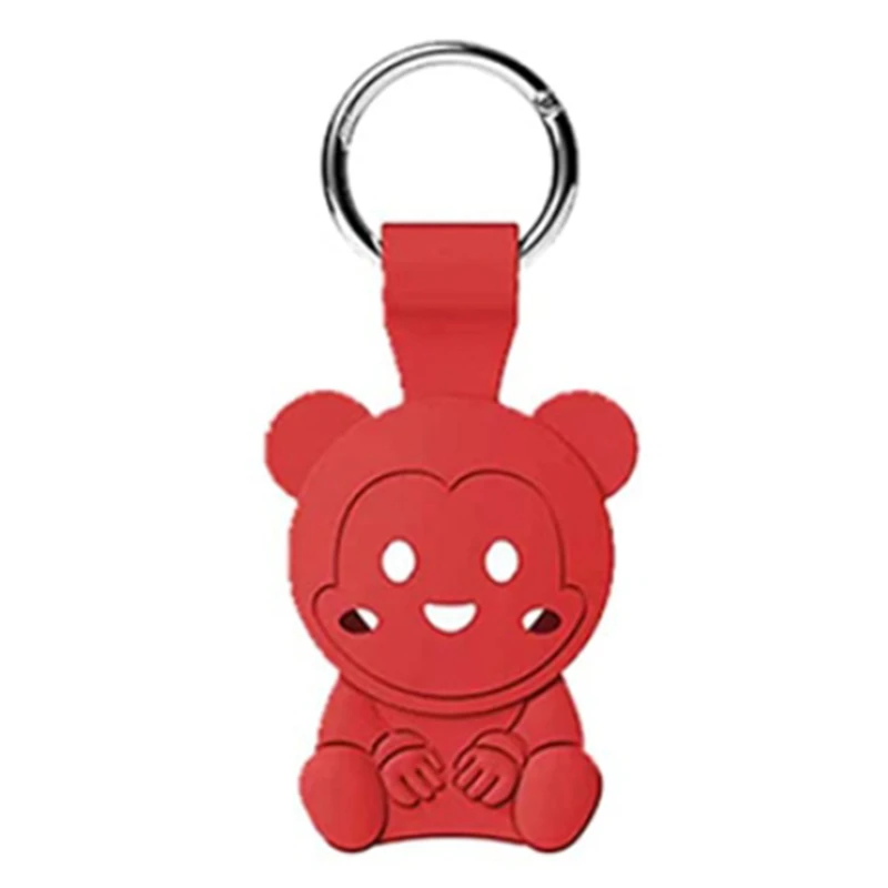 Cartoon Silicone Protective Sleeve Anti Lost Device Anti Drop Shell Hanging Buckle, Suitable for