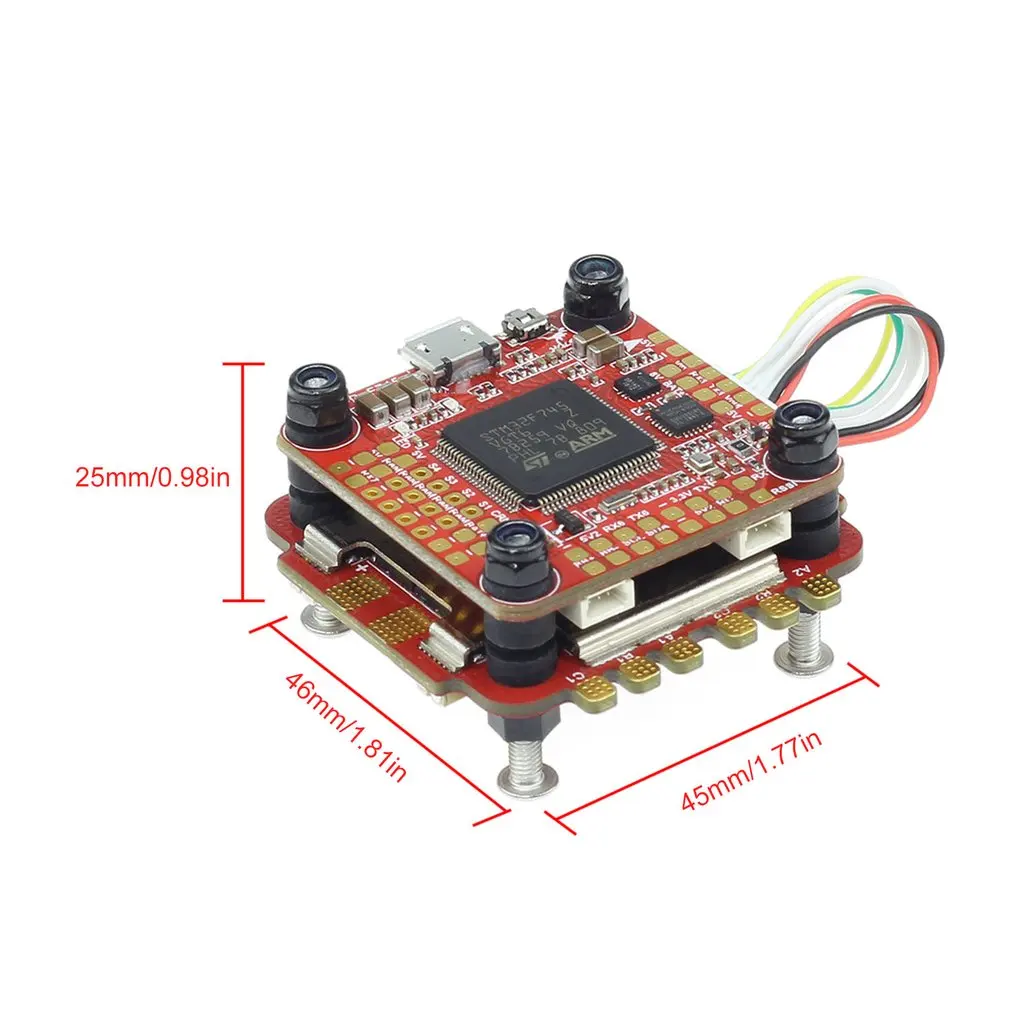 HGLRC вперед 65A 3-6S L431 BL32 4 в 1 ESC+ FD765-VTX F7 FC управление полетом для FPV гоночных дронов аксессуары