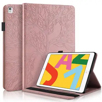

Embosssed Life Tree Cover For IPAD 10.2 10.5 inch PU Leather Tablet Case For IPAD 10.2 10.5 2019 Case Sleep function Case + Film
