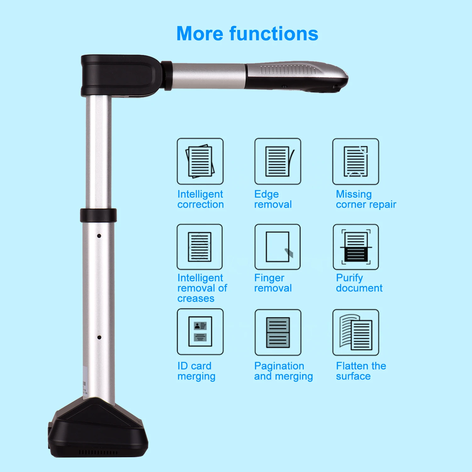 USB сканер Aibecy BK51 для документов с камерой размер захвата A3 HD 16 мегапикселей