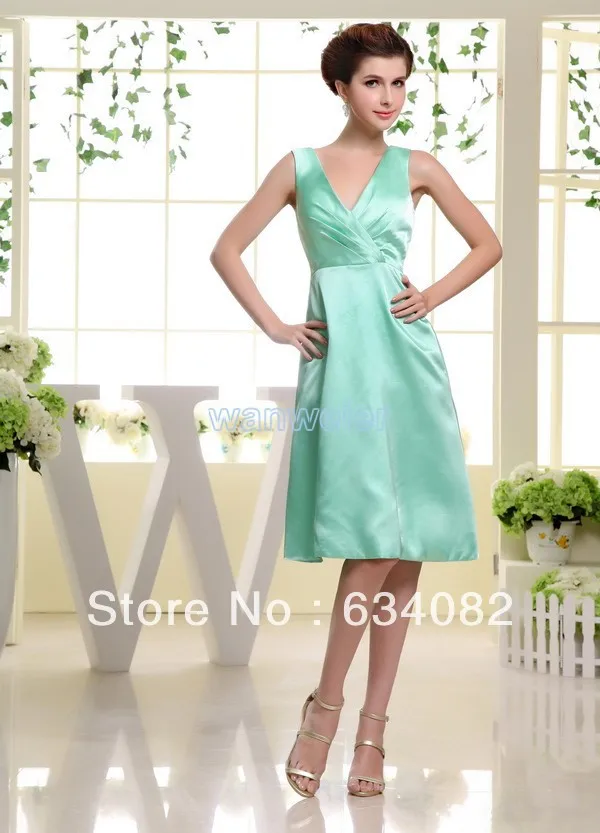 Gratis Verzending 2015 Vestido De Noiva Barato Aqua Satin Korte Flowy Casual Jurk Voor Vrouwen Vestidos Formales Bruidsmeisjekleding Gratis Verzending 2015 Vestido De Noiva Barato Aqua Satin Korte Flowy Casual Jurk Voor Vrouwen Vestidos Formales Bruidsmeisjekleding
