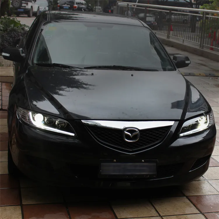 Автомобильный Стайлинг фара для Mazda 6 фары 2004-2013 мазда6 светодиодный фары DRL дневные ходовые огни Биксеноновые HID