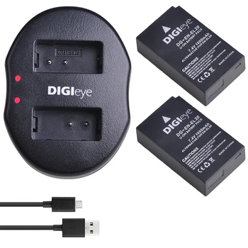 

2Pcs EN-EL20 EN-EL20A Battery + Dual USB Charger for Nikon Coolpix P1000 Nikon 1 J1, J2, J3, S1,1 AW1 Nikon Coolpix A