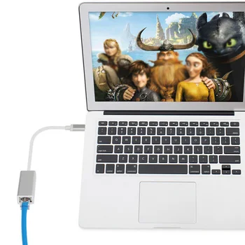 

USB C Ethernet Type-C Adapter Cable For MacBook Practical Hot 1 Pc New
