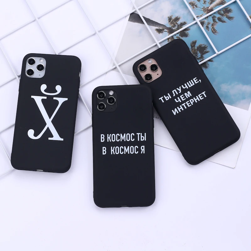 Rusia Hitam Telepon untuk Xiaomi Mi Redmi 6 PRO A2 Lite Note 7 K20 9T 7A 8 8T K30 Ponsel Housing Bag Cover Shell
