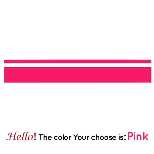 Autocollants à rayures en vinyle pour camping-car,pièces, pour camping-car, Van, boîte à cheval, caravane, décoration Automobile Pink