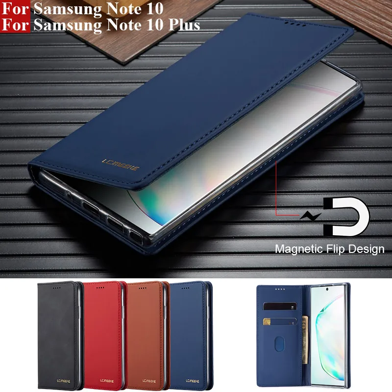 

Note 10 Case For Samsung Note 10 Case Flip Magnetic Phone Case On Samsung Galaxy Note 10 Plus Case Leather Wallet Cover Note 10+