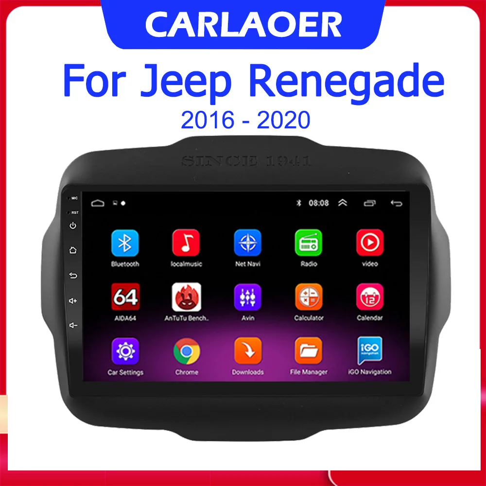 Автомагнитола для Jeep Renegade мультимедийный видеоплеер на android с gps Wi-Fi типоразмер 2