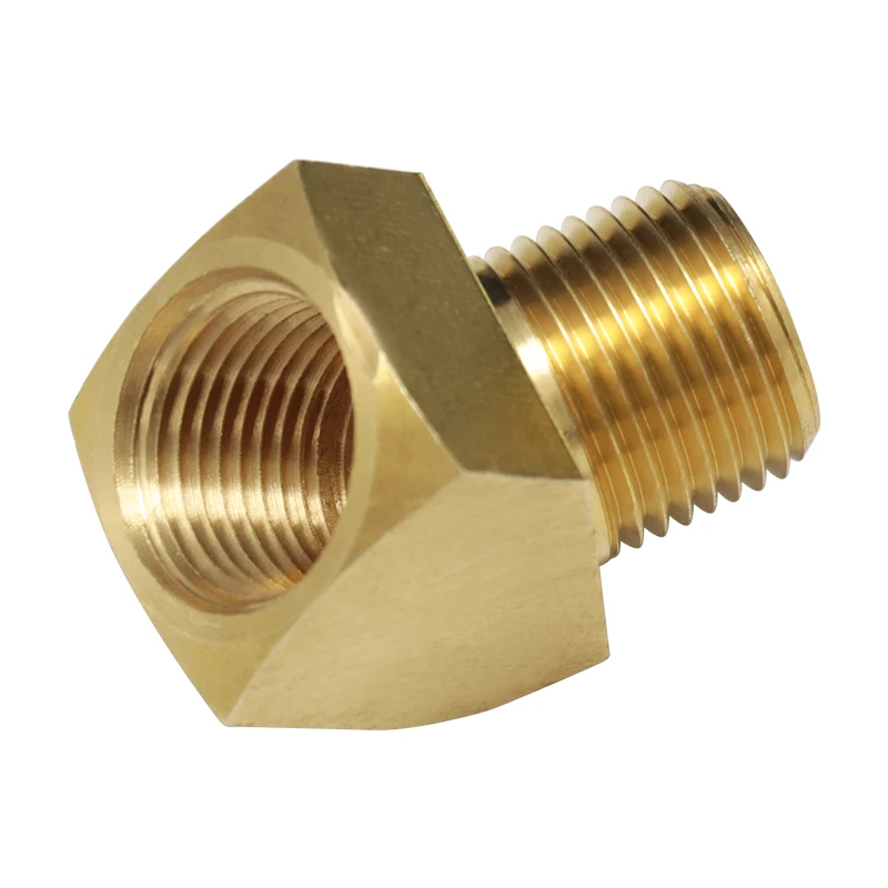 2 шт. фитинг для шланга 1/8 &quot1/4&quot 3/8 &quot1/2&quot латунный уличный локоть 45 градусов с