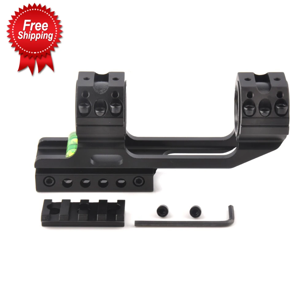 Tactical Heavy Dute 3 Screw Diameter 25.4/30mm with Spirit Bubble Level Fit 20mm Weaver Rail Mount for Rifle Hunting | Спорт и