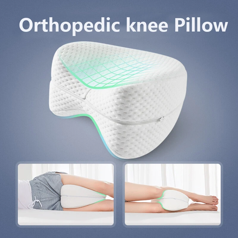 Ортопедическая подушка для ног из хлопка с эффектом памяти для сна, Ортопедическая подушка для ног в суставах спины и бедер, подушка для ног с эффектом памяти