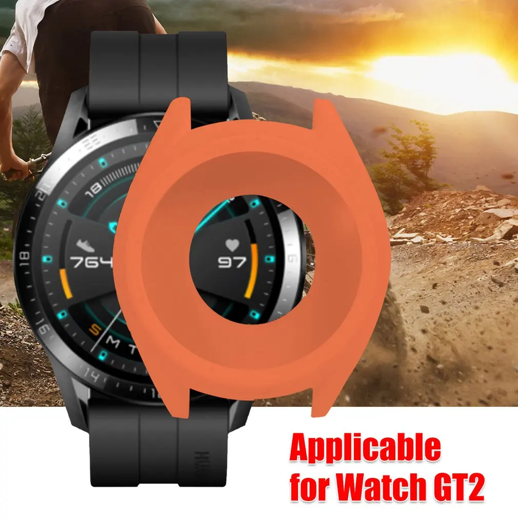 Мягкий ТПУ силиконовый чехол для huawei Watch GT 2 GT умный Браслет защитная рамка оболочка для GT2 защитный напульсник