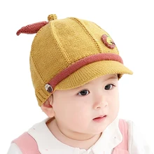 Новая зимняя детская мультяшная дизайнерская шапка шапки для маленьких мальчиков и девочек осенний нагреватель дышащая бейсбольная кепка кепки с козырьком