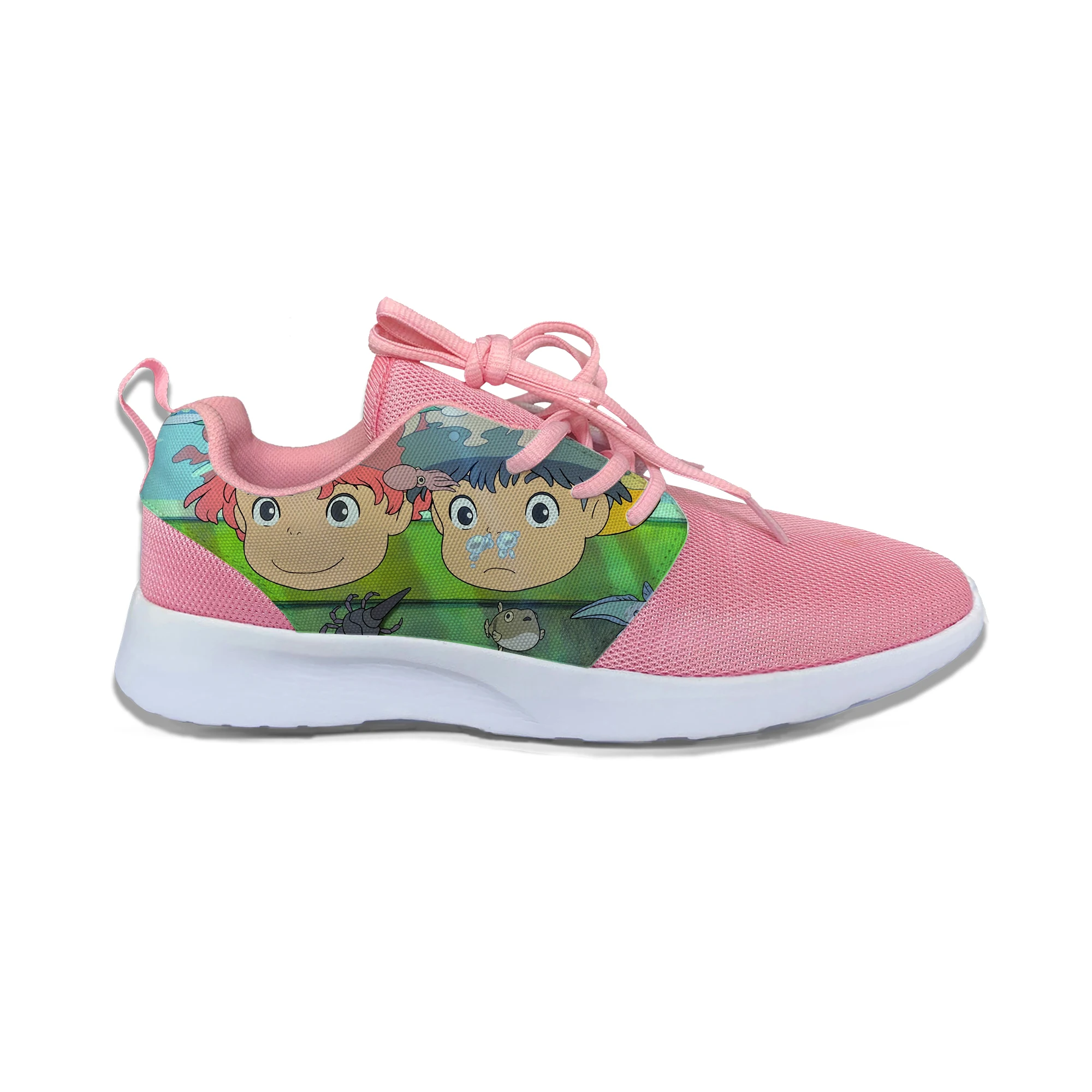 

Ponyo on the Cliff Anime Cute Kawaii Popular Vogue Kids Sport Running Shoes Casual Breathable Sneakers GIft Boys Children Girls
