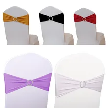 Элегантный бантик ремни стул пояса свадьба вечеринка банкет стул растягивающиеся ленты атласные ленты украшения для стульев