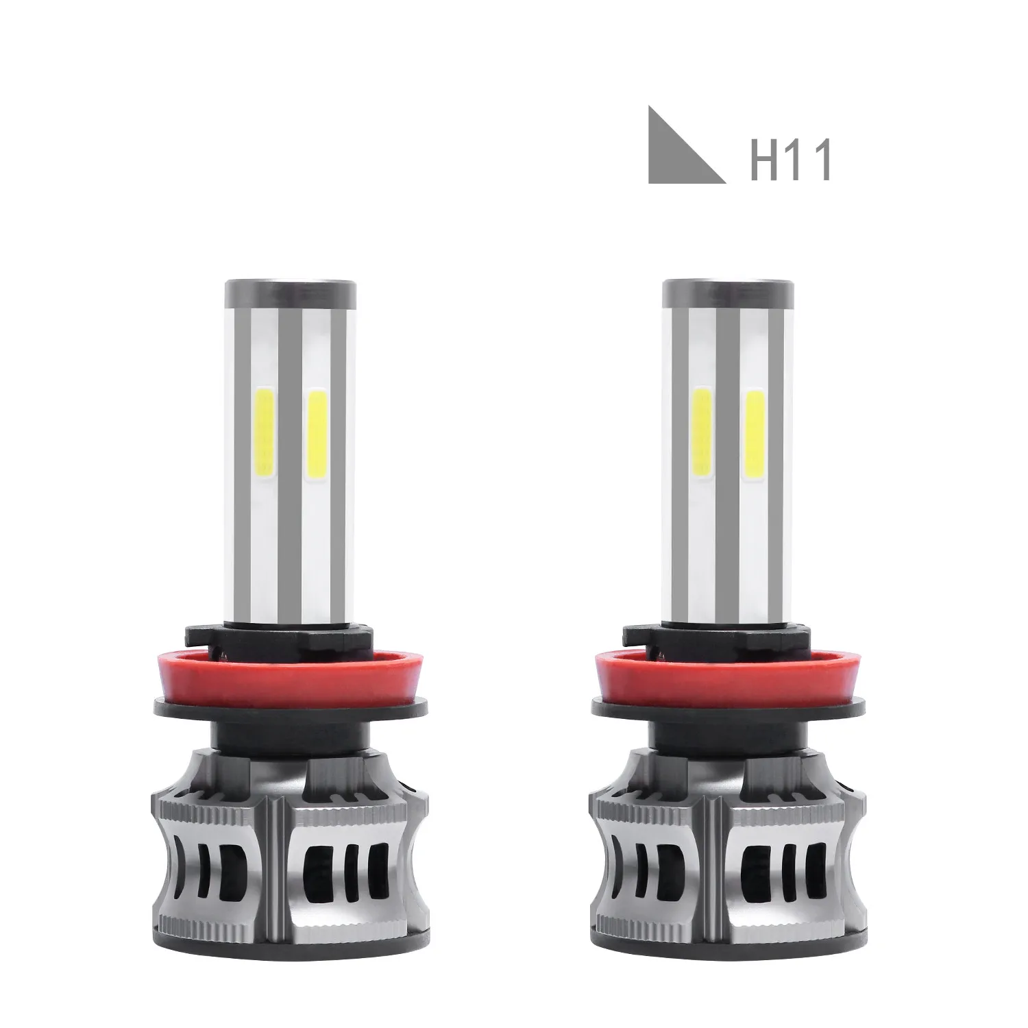 

2pcs H11 6-Sided Aviation Aluminum Car DOB LED Headlamp Headlight Kit High & Low Beam Bulb Automotive Lighting 6000K/8000K/3000K