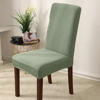 

Fashion Green Color Chair Cover Family Dining Room Decoration Multiple Colors Banquet Hotel Home Decoration
