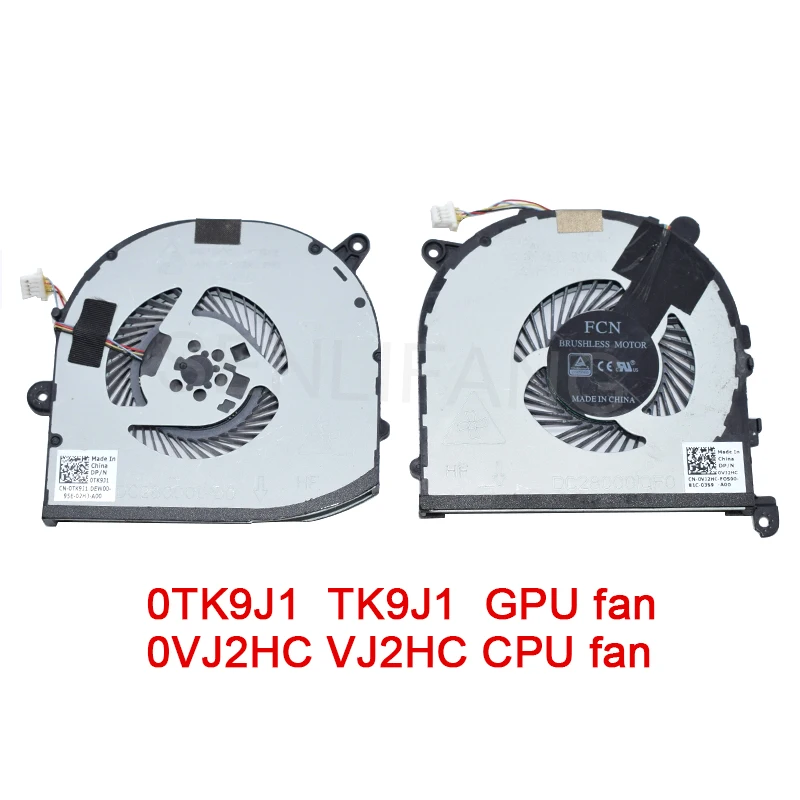 For DELL XPS 15 9560 series Precision 5520 M5520 CPU GPU Cooler Radiator 4-Pin Fan 0TK9J1 TK9J1 NS75C01-17G12 0VJ2HC VJ2HC | Компьютеры и
