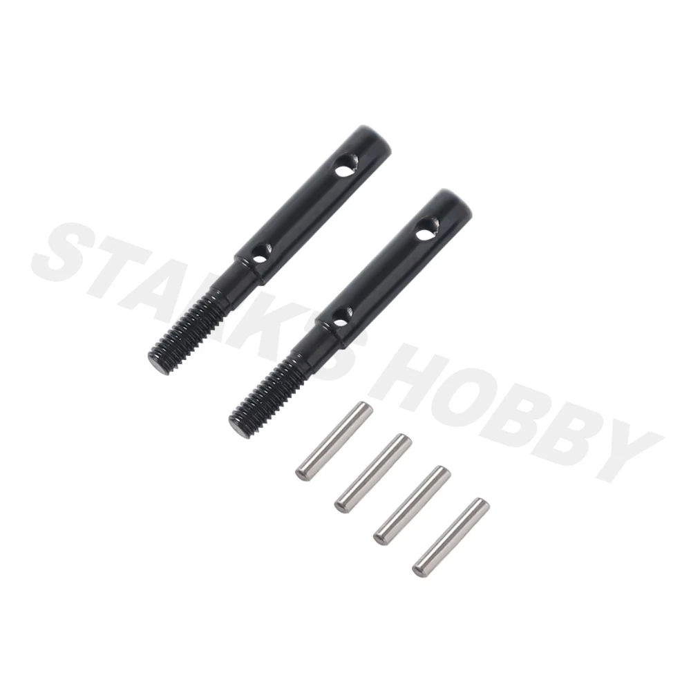 2pcs Hardened Steel Front Rear Portal Stub Axle for 1/10 RC Crawler Axial SCX10 III AXI03007 AR45 Capra CURRIE F9 Spare Parts | Игрушки и