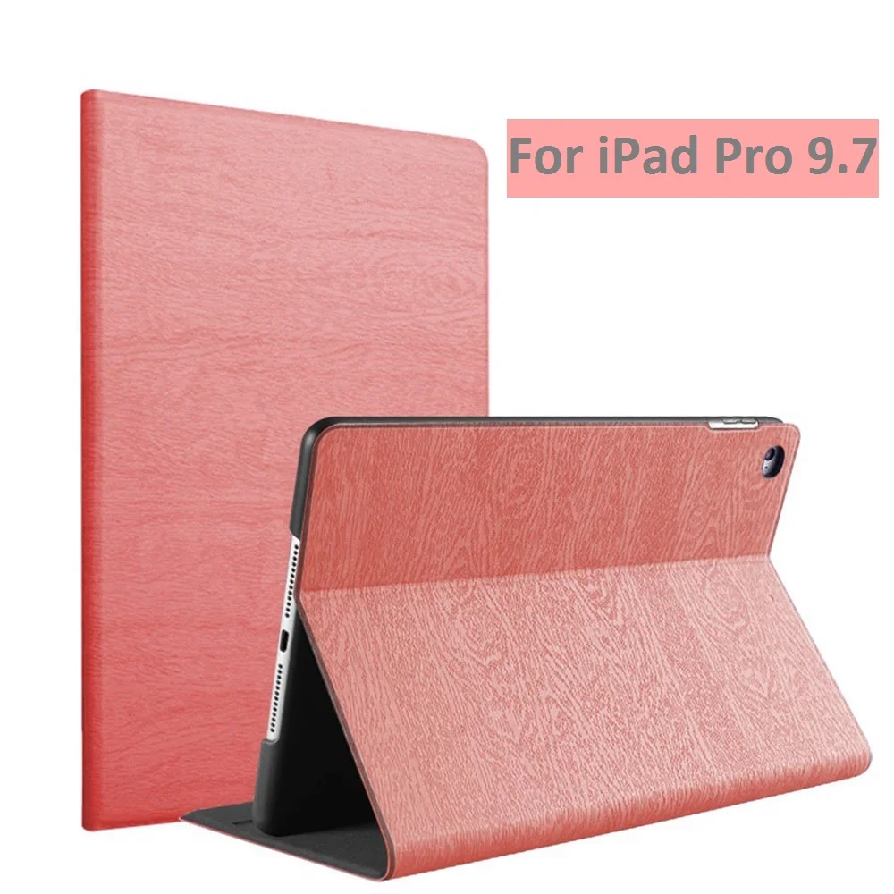 Чехол с текстурой древесины для iPad Pro 9 7 Магнитный смарт-чехол автоматической