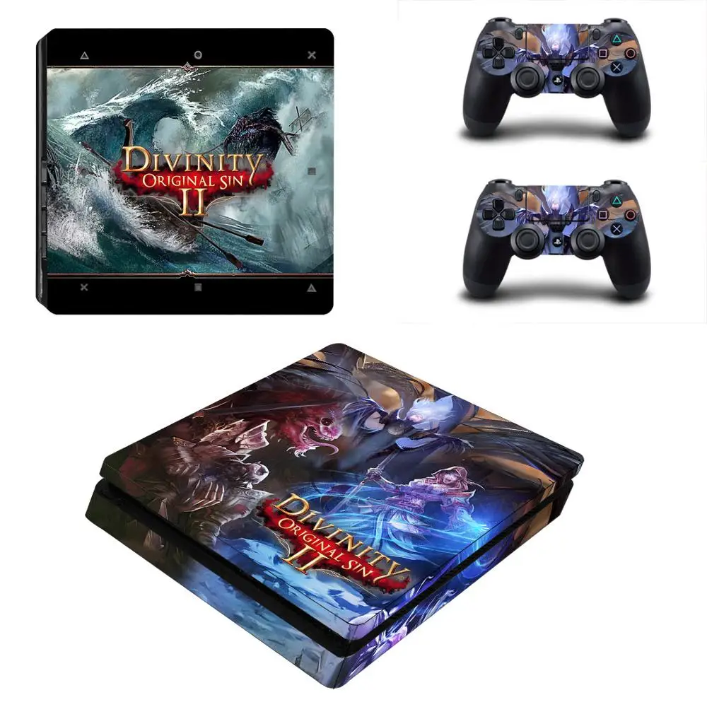 Divinity: Sin 2 PS4 тонкая наклейка Play station 4 наклейка для кожи наклейка для playstation 4 PS4 Slim консоль и контроллер кожи