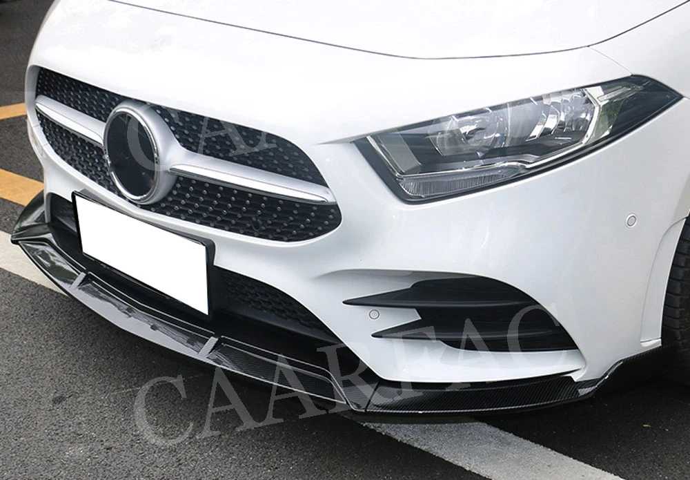Класс передний бампер спойлер для Mercedes-Benz A класс W177 спортивные A45 AMG 3 шт./компл. ABS насадка для бампер фартуки