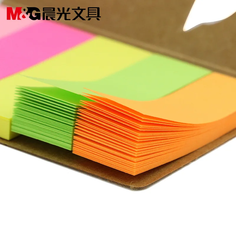 

Kawaii 5 color paper Memo Pad Sticky Notes Bookmark Point it Marker Memo Sticker Office School Supplies Notebooks