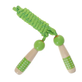 

1pc Premium Durable Body Building Skipping Rope Wood Jumping Rope Wood Handle Sport Rope for Recreation Party Favor