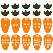 Монтессори игрушки математические цифровые соответствующие игры морковь номер 1-10 счетные игрушки для детей дошкольного образования обучения 3 года