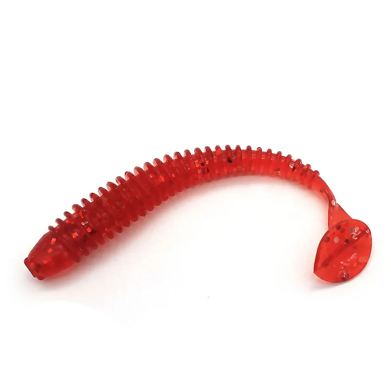 Fishing lure soft with salt smell 6pcs 2.3g/7.5cm vivid Worm Swimbait Soft Lure Bait Artificial 150 | Спорт и развлечения